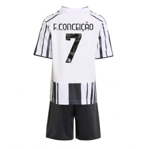 Juventus Francisco Conceicao #7 Domaci Dres za djecu 2025-26 Kratak Rukav (+ Kratke hlače)